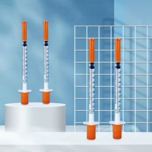 0.3ml 0.5ml 1ml Disposable Insulin Syringe With Fixed Needle Dispensing Syringe Needle