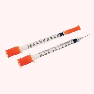 0.5ml 1ml Disposable Precisely Graduated Insulin Syringes With Needle 30g 5/16″ Syringe Pets Care