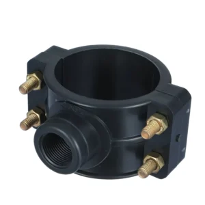1/2″ 3/4” 1″ 2″ Irrigation Drip HDPE Pipe Plumbing Tubing Thread 4 Screws Fittings Plastic PP Clamp Saddle for Wa