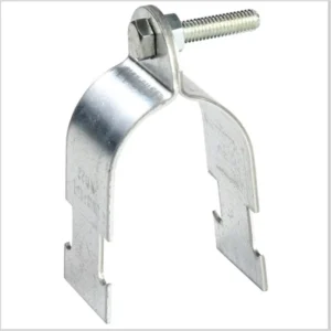 1/2”-4” Double Pipe Saddle Strut Clamp Steel Zinc Electroplated Silver Quick Locking Conduit Customizable