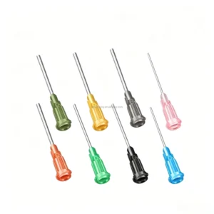 1/2 Inch Threaded Industrial Disposable Stainless Steel Needle Injection Molding Blunt Dispensing Glue Tips Disposable Needle
