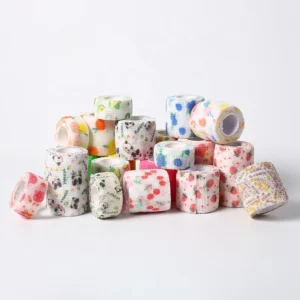 1 Inch Self Adhesive Bandage Non Woven Elastic Cohesive Bandage