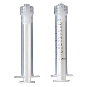1.2cc Disposable Dental Syringe With Plastic Luer lock