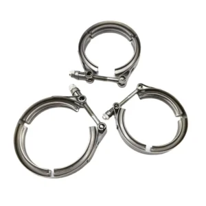 1.5 V Band Clamp&Flange Kit 304 Stainless Steel Exhaust Muffler Clamp for Cars