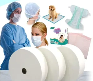 1.6m/2.4m/3.2m SMS Non Woven Roll 35g 40gsm 45gsm Lightweight Breathable Waterproof Medical Gowns Cloth PP SMS Nonwoven Fabric