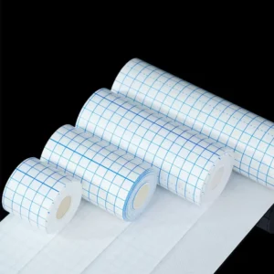 10*10 Non Woven Adhesive Dressing Roll Breathable Medical Tape with Grid for Wound Care Hypoallergenic Surgical Fixation Tape