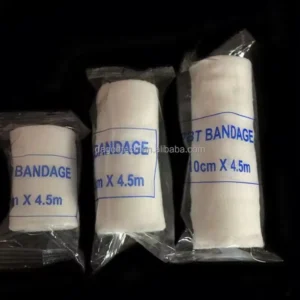10*450cm High Standard PBT Elastic Bandage Gauze Elastic Bandage
