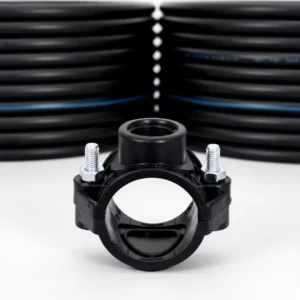 10 Bar PN 10 HDPE Clamp Saddles PP Plastic Drip Irrigation System PVC Pipe Saddle Clamps