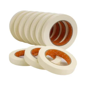10 Packs 0.75 Inch General Purpose Masking Tape 3/4 Inch X 55 Yards Crepe Paper Acrylic Adhesive for Craft Art Office School Use