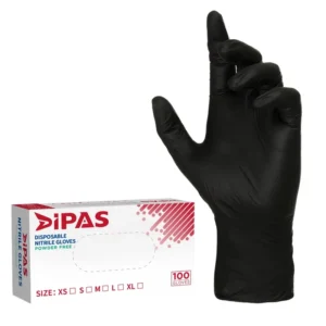 100 Box 3Mil Medical Coated Blue Disposable Black Textured Latex Free Nitrile Gloves Powder Free
