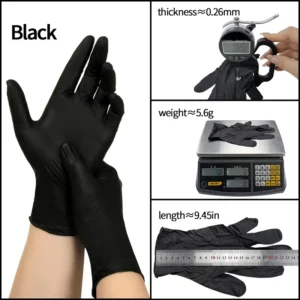 100 Box 3Mil Medical Manufacturer Coated Low Price Blue Disposable Black Nitrile Gloves Powder Free