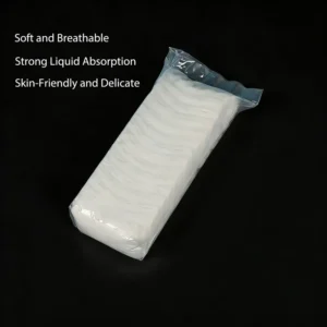 100% Cotton Absorbent Disposable Medical Soft Folded Cotton with Drawstring Package CE Certified Class I