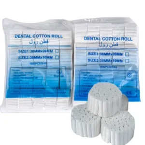 100% Cotton Medical Grade Disposable Oral Treatment Dental Absorbent Cotton Roll CE Certified Class I 8*38mm