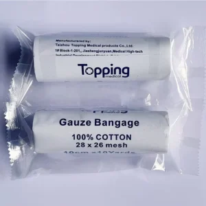 100% Cotton Sterile Medical Gauze Bandage Wound Dressing CE Certified for Hospital and Pharmacy