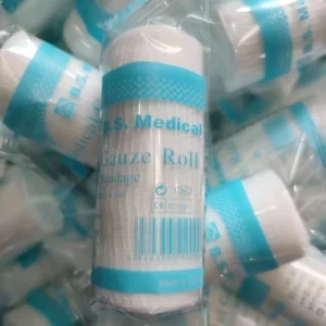 100% Cotton for Wound Care Medical Supplies Sterile Gauze Swabs Wound Healing Elastic Gauze Elastic First Aid Bandage Rolls