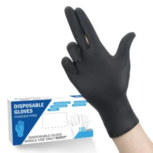 100 PCS Box Nitrile Hand Gloves Blue Black Medical Powder Free Disposable Nitrile Examination Gloves