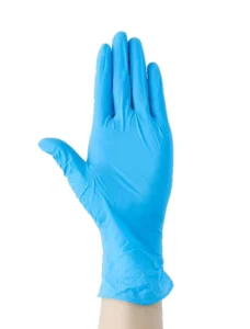 100 PCS Box Powder Free Blue Nitrile Examination Gloves Food Grade Disposable Safety Gloves for Restaurant Household Use