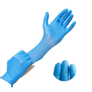 100 PCS Box Powder Free Blue Nitrile Examination Gloves Food Grade Disposable Safety Gloves for Restaurant Household Use