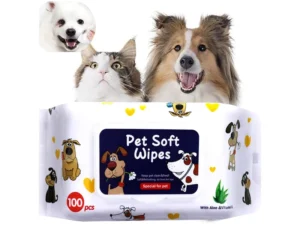 100 Pack Odor Removing Antibacterial And Soothing Wet Wipes For Dogs And Cats Freshen And Cleanse