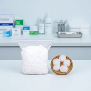 100% Pure Cotton Class I Medical Absorbent CE Certified Ultrasonic Sterile Disposable Hospital Clinic First Aid Cotton Balls