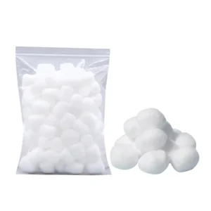 100% Pure Cotton Sterile Medical Cotton Balls Absorbent Soft Cotton Wool for Wound Care Hospital Clinic and First Aid Kit
