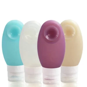100 ml Squeeze Silicone Travel Size Empty Shampoo Bottle Eco friendly Portable Reusable Travel Cosmetic Bottle With Suction Cup