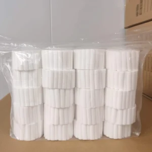 1000pcs/bag 10*38mm CE Certified EO Disinfecting Dental Cotton Roll 100% Cotton