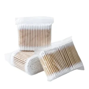 100PCS Pack Double Head Cotton Swabs Women Makeup Cleaning Cotton Swab Wooden Wadded Sticks Nose Ears Cleaning Tools