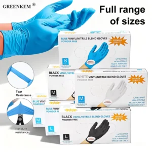 100Pcs Box Disposable Composite Nitrile Gloves Nail Art Beauty Salon Hair Dyeing Multifunctional Nitrile Gloves