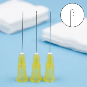 100Pcs Dental Endo Irrigation Needle 25G 27G 30G Disposable Syringe Tips One Side Hole