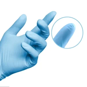 100Pcs Disposable Nitrile Medical Gloves Exam Grade Powder Free Pure Blue Waterproof CE ISO Certified