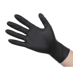 100Pcs Thickened Black Nitrile Gloves for Cleaning Hairdressing Waterproof Dishwashing Gloves Kitchen