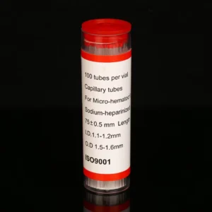 100pcs 75mm Disposable Micro Hematocrit for Test Lab Collection Capillary Blood Tube Glass for Clinical Analysis Hematocrit