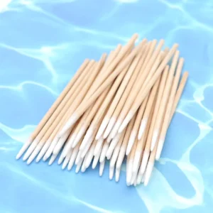 100pcs 7mm Ultra small Wood Cotton Swab Lint Free Micro Brushes Women Make up Tool Eyelash Extension Glue Removing Tools