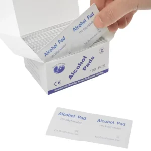 100pcs Alcohol Prep Pads Disposable Lint Free Alcohol Wipes Individually Wrapped 5GSM