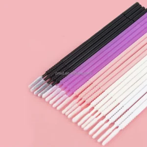 100pcs/Bag Long-Tip Disposable Micro Swabs Mini Flat Cotton Brushes Personal Care Mascara Makeup Applicator
