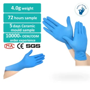 100pcs Box Machine Chemical Resistant Hand Protection Food Handling Safety Powder Free Disposable Nitrile Glove