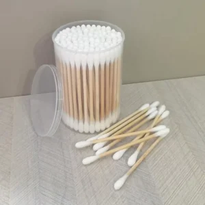 100pcs Cotton Swabs Biodegradable Double ended Cotton Swabs Cleaning Earplugs Makeup Tools Cotton Swabs