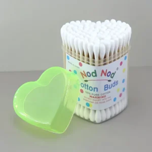 100pcs Disposable Medical Grade Bamboo Cotton Swabs Eco Friendly Ear Cleaning Cotton Buds for Personal Hygiene & First Aid Use