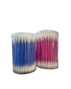 100pcs Ear Cleaning Beauty Buds Cotton Colored Plastic Swab Cotton Ear Buds
