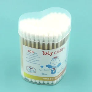 100pcs Eco Friendly Biodegradable Bamboo Cotton Swabs 100% Natural Cotton Makeup Daily Cleaning Bulk Available