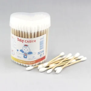 100pcs Eco Friendly Biodegradable Bamboo Cotton Swabs 100% Natural Cotton Makeup Daily Cleaning Bulk Available