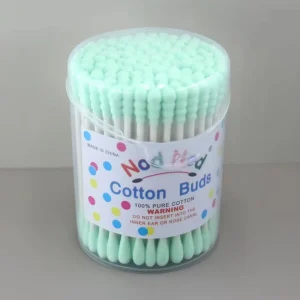 100pcs Eco-Friendly Paper Cotton Swabs Double Tips Biodegradable Ear Cleaning Makeup Removal Custom Logo Available