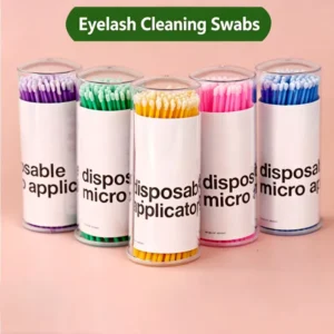 100pcs False Eyelashes Cotton Micro Tip Swabs Disposable Dental Micro Brush Applicator