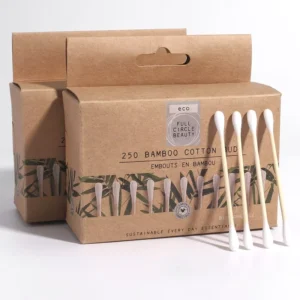 100pcs Family Baby Sterile Cleaning Ear Cotton Buds Round Head Double ended Cotton Swabs for Make up Tools