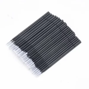 100pcs Micro Brushes Cotton Swab Eyelash Extension Cleaning Applicator Sticks for Glue Removal Makeup and Lash Care
