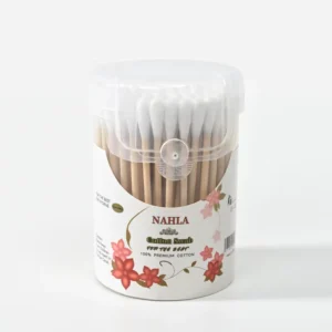 100pcs Natural Eco Friendly Cotton Swab OEM Qitps Factory Customize Cotton Ear Buds