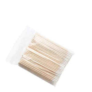 100pcs Premium Quality Wooden Stick Mini Fine Point Q Tips Tattoo Cotton Swab for Accurate Detailing and Ink Touch Ups