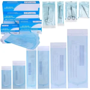 100pcs Self Sealing Pouches Bags 5 Size Disposable Nail Art Disinfection Bag Tattoo Nail Storage Bag