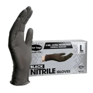 100pcs box Disposable Nitrile Gloves Powder Free Black Nitrile Gloves